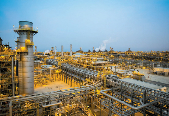 삼성E&A와 GS건설이 지난 4월 사우디아라비아 수도 리야드에서 북동쪽으로 350km 떨어진 파딜리 지역에 가스 플렌트 공단(사진)을 증설하는 사업을 수주했다.  GS건설 제공